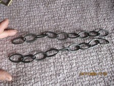 2 Chaines Métal Bronzé Déco Bistrot pendre lampe cage enseigne Jardinière Pot