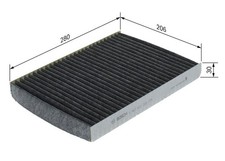 BOSCH Filter, Innenraumluft 1 987 432 300 für VW AUDI SKODA