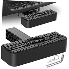 for 2 inch Receiver, Rear Bumper Guard Protector, Anti Slip, with Hitch Step