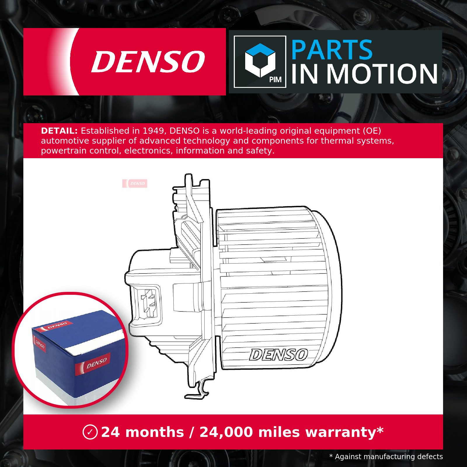 DENSO DEA09070 Interior Blower for FIAT - Image 7