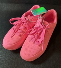 Skechers Street Girls' Pink Sneakers Machine Washable Memory Foam Size 2
