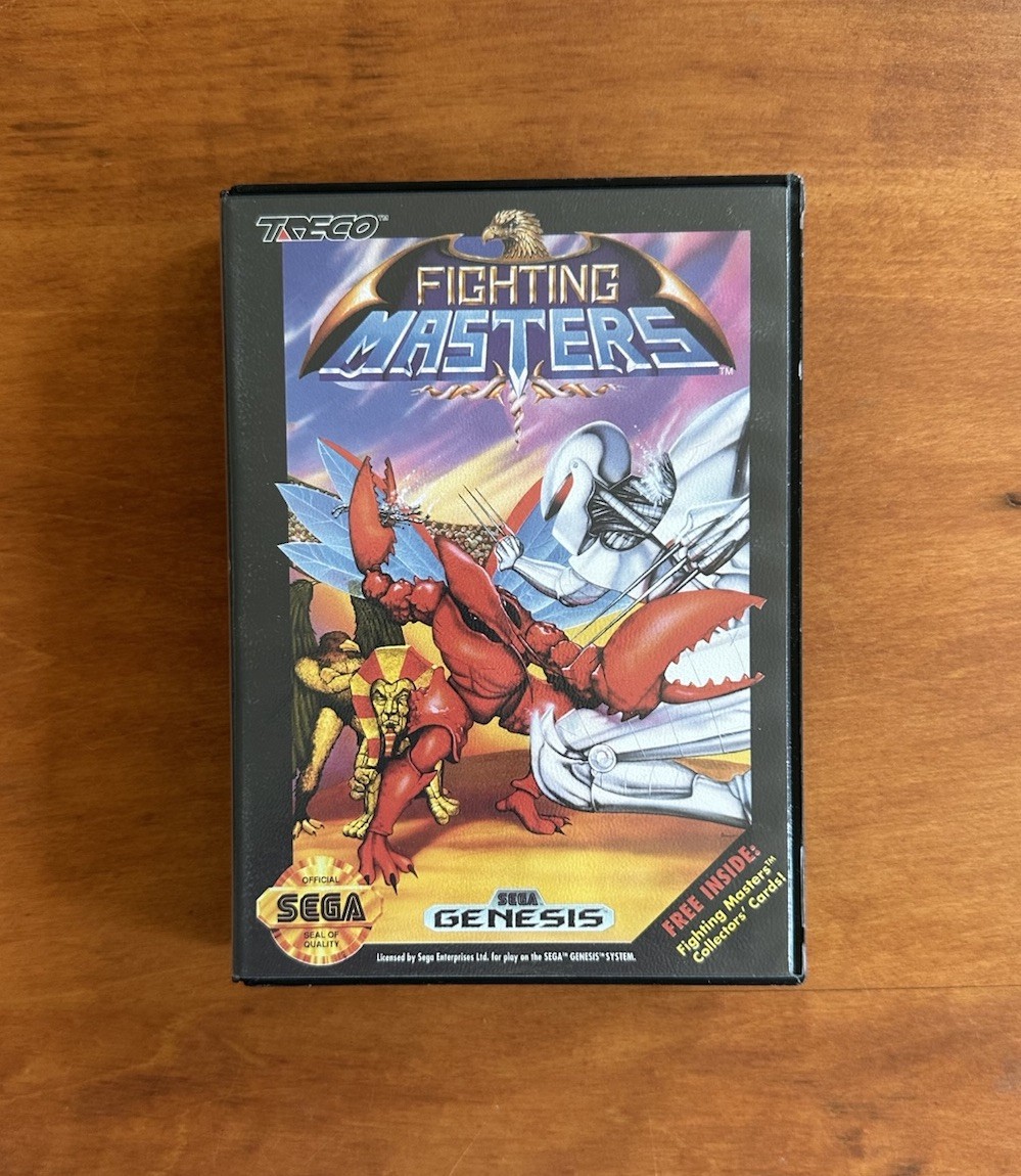 Jeu Mega Drive Fighting Masters - 1ère édition US - Rare - Complet