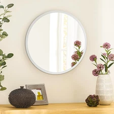 BarberPub Wall Mount Dressing Mirror Salon Mirror with Wooden Frame CH/RO/EL-3