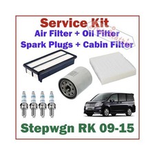 Honda Stepwagon Service Kit - Oil Filter, Air Filter, Spark Plugs, Cabin Filter 