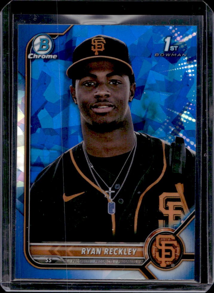 2022 Bowman Chrome Sapphire Ryan Reckley 1st #BCP-163