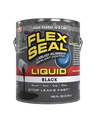 Flex Seal Liquid Rubber Sealant Coating (Black)   128 fl oz Can