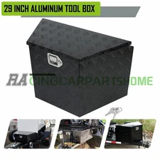 Aluminum Heavy Duty 29"X17"X18" Pickup Truck Bed Storage Tool Box w/ Lock + Key