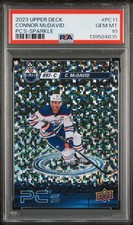 2023-24 Upper Deck Series 2-Connor McDavid #PC-11 Sparkle PSA 10 GEM MT  (4635)