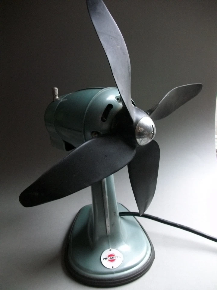 Ventilator Progress W03 grün  50er Jahre Retro Tischventilator - Bild 2 von 4