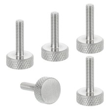 M4x16mm Knurled Thumb Screws 12mm Dia. Stainless Diamond Knurled Screw 5 Pcs