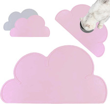 Cat Food Mat Cat Mats Food Bowls Non-Slip Waterproof Dog Feeding Mat Pink48*28cm