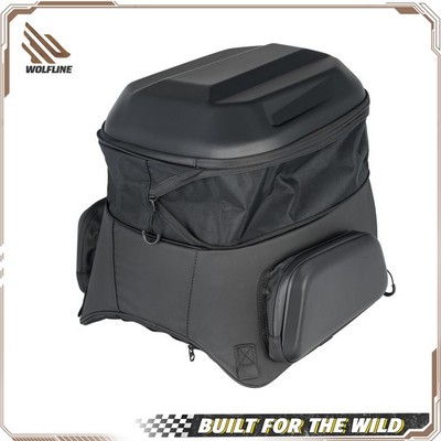 WOLFLINE Helmet Bag Tail Rear Seat Bag Pack Waterproof Extended Luggage Touring