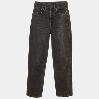 Acne Studios Damen Schwarz Denim High Waist Jeans 25W 32L Neu UVP 249£