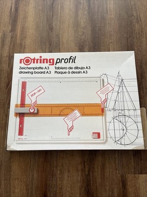 Vintage Rotring Profil A3 Zeichenplatte - Original Box - West Germany