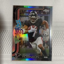 2025 Topps Chrome NFL - Bijan Robinson #FS-9 Future Stars Refractor - Falcons