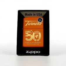Turner’s Tea Zippo Lighter RARE Limited Edition