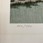 William Coombs Water Stop Train Lithograph Edition signed — photo 5
