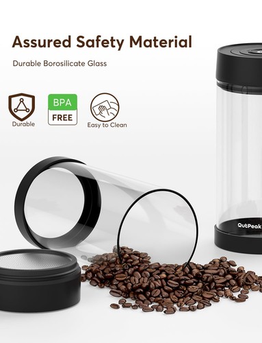 Bote de café al vacío automático Neo 2025, 1,35 L para granos de café de 17,6 oz, uno... - Imagen 7 de 8