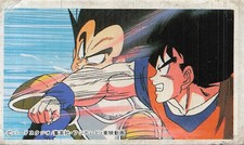 Dragon Ball Z Vintage Japanese Menko Card Raditz Punch Goku Anime Card 79479