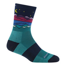 Darn Tough 5025 Teal Women's Mirror Lake Micro Crew Midweight Hiking Socks Sock