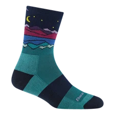 Darn Tough 5025 Teal Women's Mirror Lake Micro Crew Midweight Hiking Socks Sock