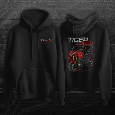 Motorcycle Illustration Hoodie for Adventure Fans 2007 2012 Reprint S 3XL