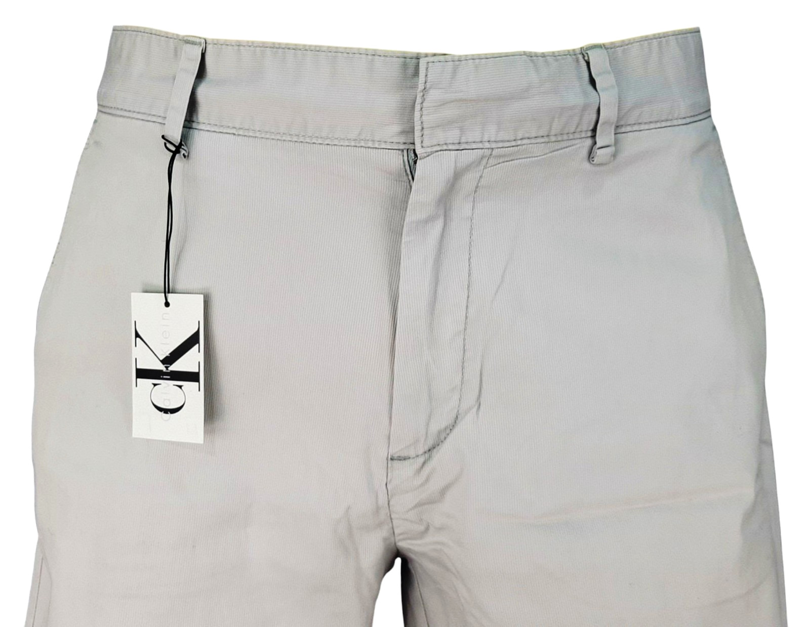 CALVIN KLEIN Mens Grey EVENING SHORTS Slim Fit Stretch Flat - Waist 34" -RRP £66 image 10