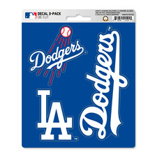 Los Angeles Dodgers MLB Vinyl Die-Cut Decal Sticker Set / 3 Pack Fanmats