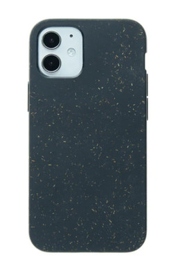 Pela iPhone 12 Mini Slim Soft Phone Case Back Cover Black 100% Compostable