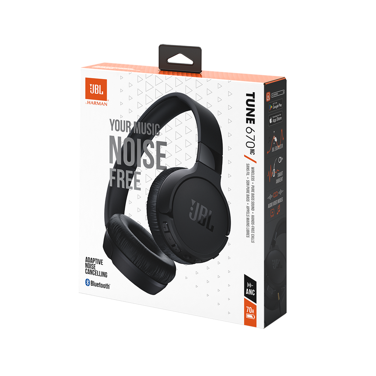 JBL Tune 670NC, Adaptive Noise Cancelling Wireless On-Ear