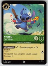 Stitch - Little Trickster Common Azurite Sea 26/204 Lorcana NM