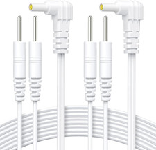Durable Lead Wires for TENS EMS Units 2 Packs , Standard Leads with 40,000 Ben