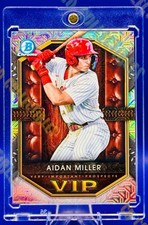 Aidan Miller RC ROOKIE MOJO REFRACTOR CARD SP PHILLIES MINT BOWMAN CHROME