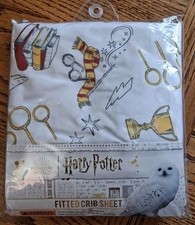 Harry Potter Fitted Crib Sheet Warner Bros NoJo Baby NEW Wizarding World