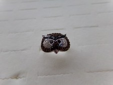 Wise Owl Solid Sterling Silver 925 Ring Size 7.25