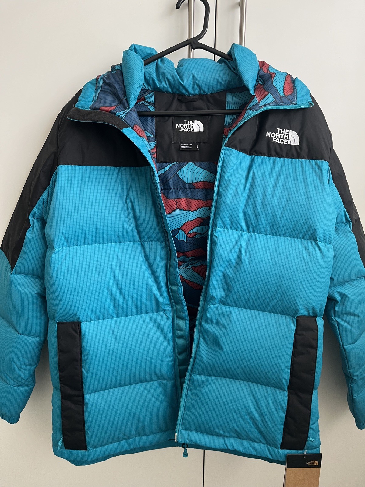 The North Face Mens Diablo Dwn Hood Jacket NF0A4M9LDAH-S Enamel Blue/Blk Size: S image 4