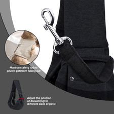 Dog Carrier Sling - Reversible Puppy Carrier Purse with Storage Pocket, Hand-...