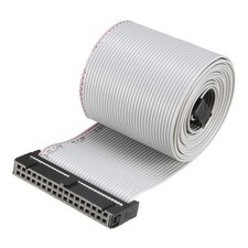 uxcell IDC Gray Wire Flat Ribbon Cable 34 Pins 128cm Length 2.54mm Pitch gray