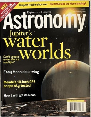 Astronomy Magazine July 2004 Jupiter Water Worlds Europa Hubble Issue