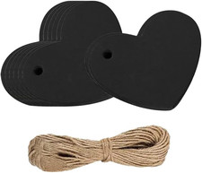 100 Pcs Paper Heart Gift Tags Valentines Day Name Tags Wedding Favor Tags Presen