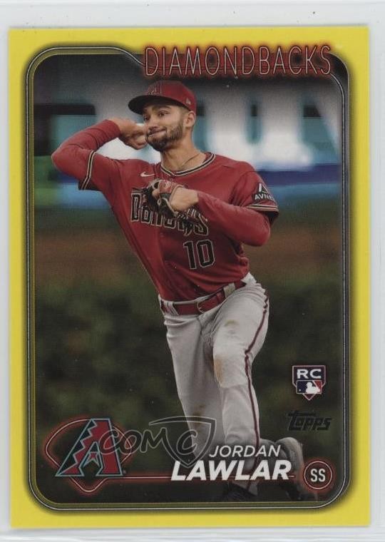 2024 Topps Series 2 Yellow Jordan Lawlar #451 Rookie RC 19tz