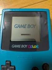 Teal Blue GameBoy Color Authentic Nintendo GBC Handheld Console