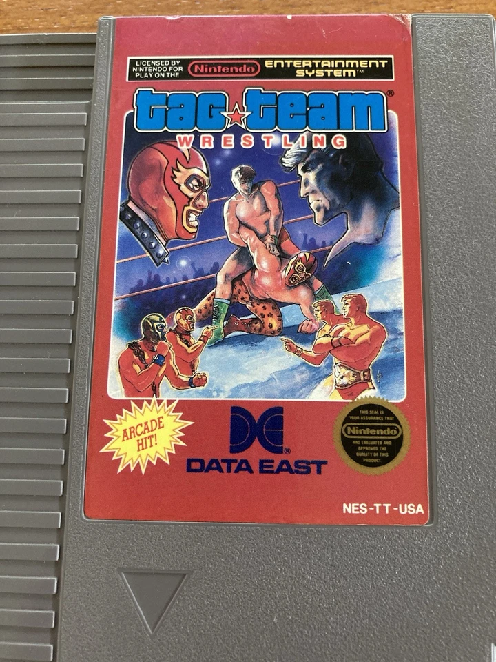 NES ~ TAG TEAM WRESTLING ~ Nintendo Game 3 Screw NES-TT-USA Game Cart Only NTSC - Image 2 of 4