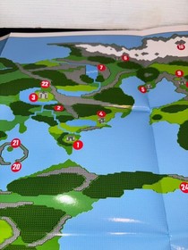 Final Fantasy II (2) for Nintendo (NES) Overworld Map  And Game