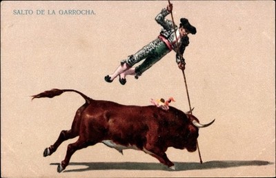 Litho Salto de la Garrocha, Stierkampf, Torero - 4045921