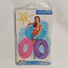 BRAND NEW Vintage Intex The Wet Set Ring Pool Float 2002 Pink 36"