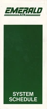 Emerald Air timetable 1982/07/15