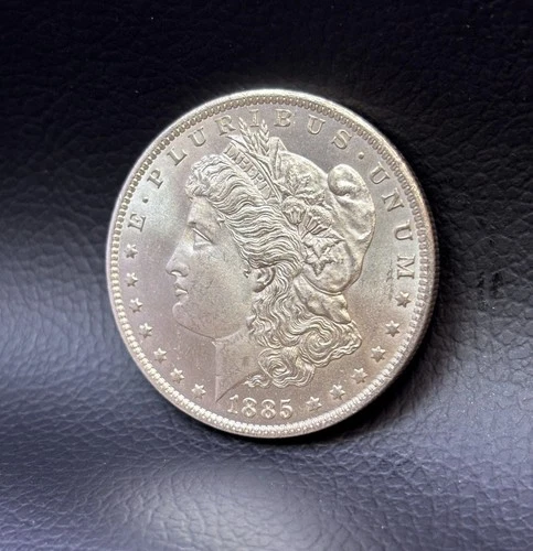 Beautiful Gem Brilliant Uncirculated 1885-O Morgan Silver Dollar!