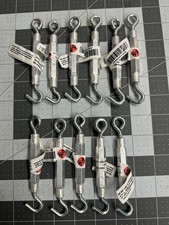 11-pack lot National Hardware N221-853 Hook  Eye Turnbuckle Zinc 7/32  x 6-1/2  