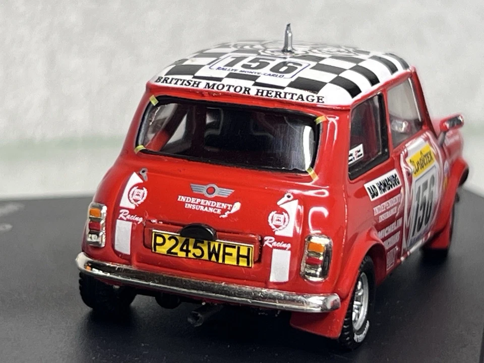 Vitesse 1:43 Mini Cooper S BMH Monte Carlo Rally 1997 T.Dron In Display Case - Image 4 of 4